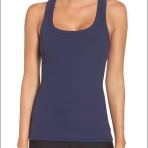 Alo Yoga Rib Support Tank Navy Blue